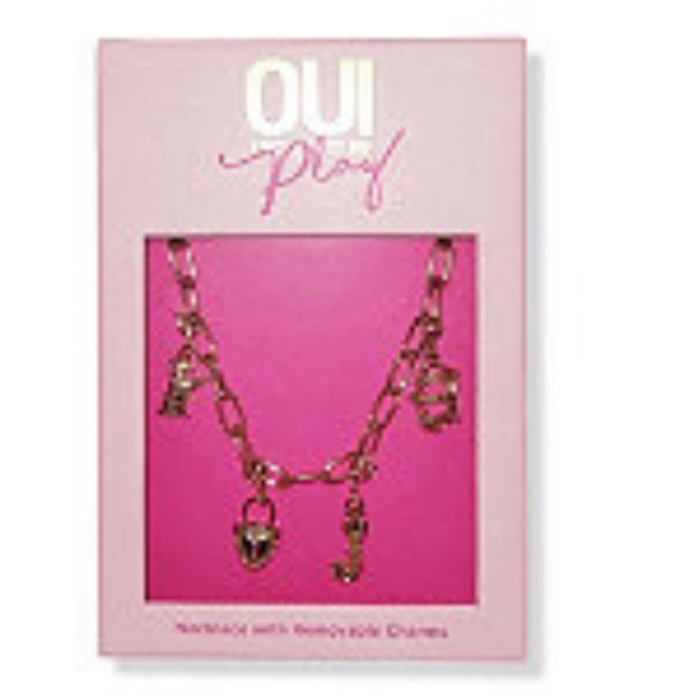 Juicy Couture OUI PLAY Adjustable charm necklace NEW